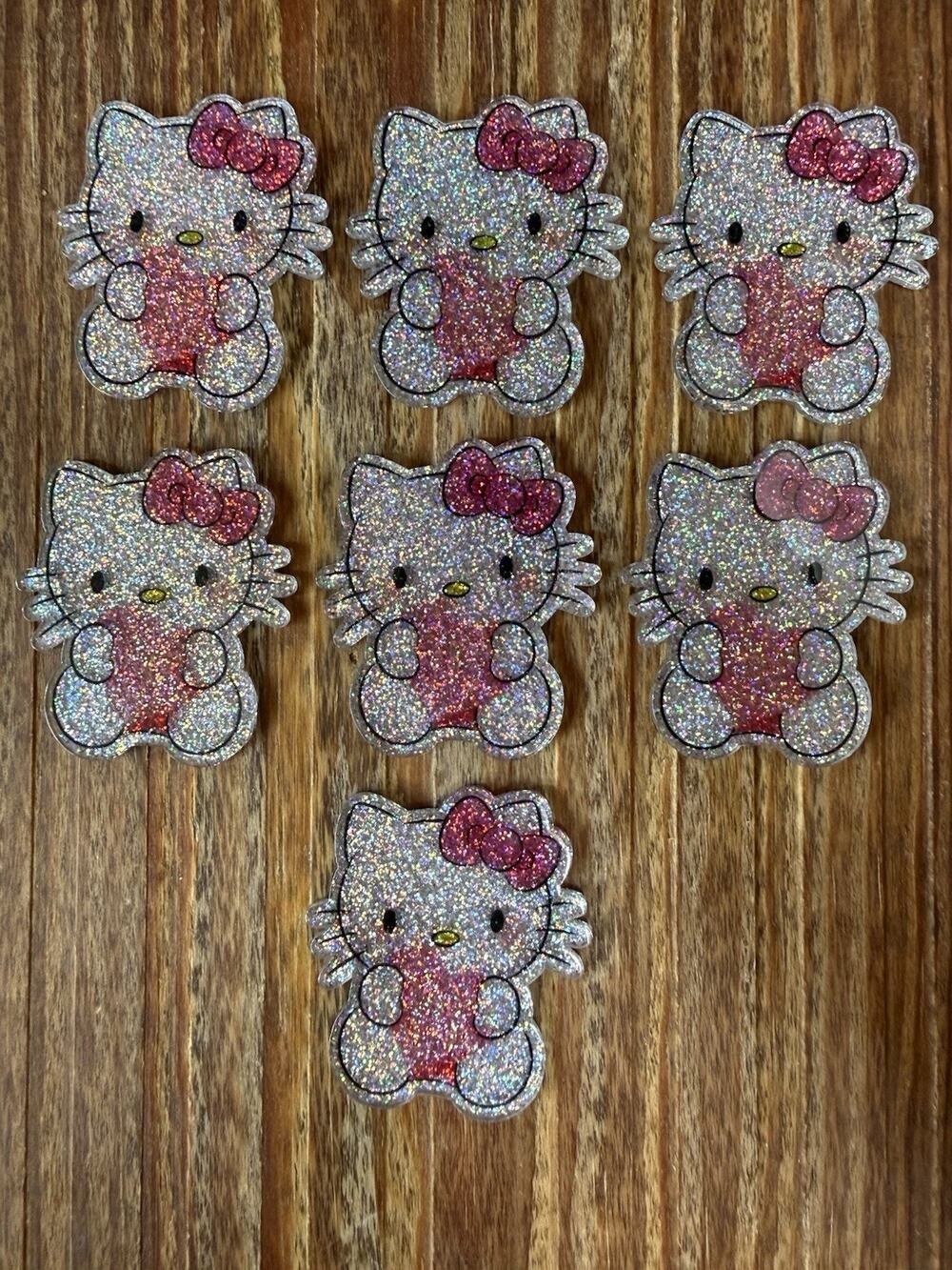 7 Pc Hello Kitty Acrylic Flatbacks